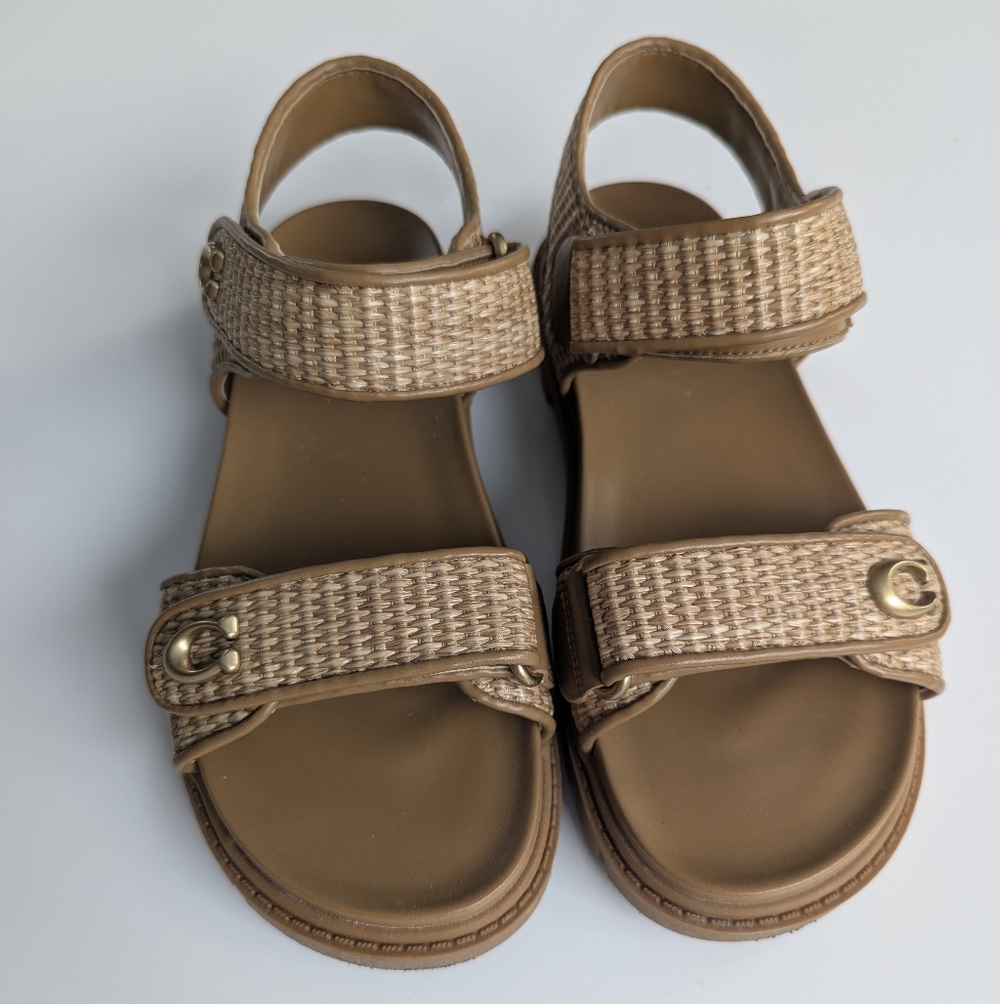 COACH Women's Brynn Sandals - Raffia